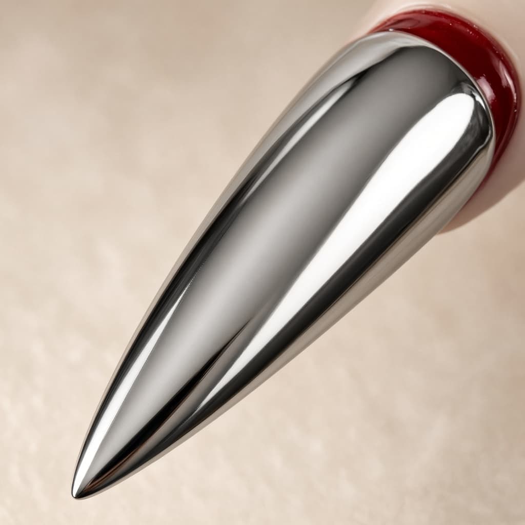 Mirror chrome nail